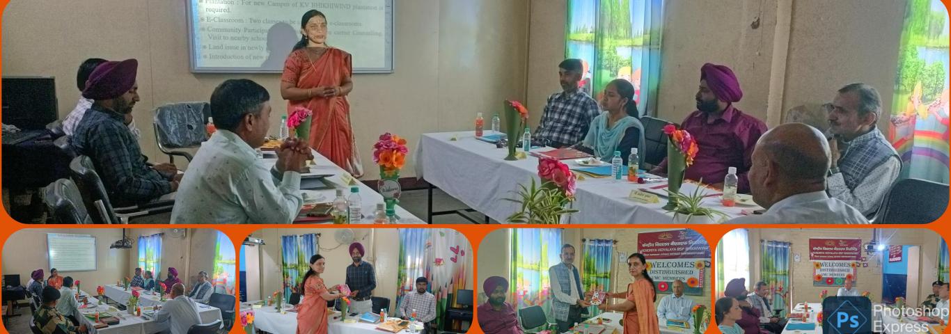 VMC Meeting in Kendriya Vidyalaya School BSF Bhikhiwind 2023